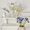 26" Artificial Iris Flower Flower Bouquet with Real Touch Fake Long Stem