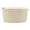 Granite Single Bowl Sink Oval Beige
