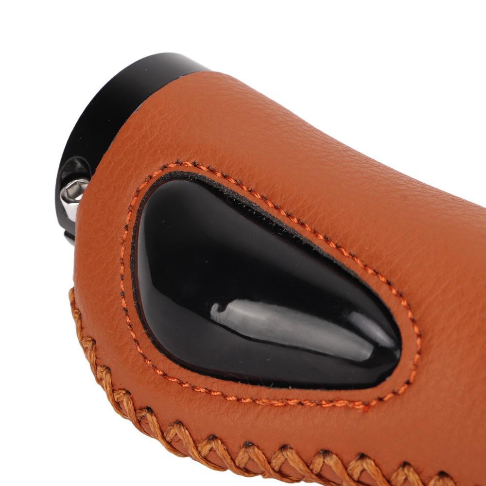1 Pair Artificial Leather Leather Bicycle Grips Leather Bike Handlebar Grips Road Bike Cycling