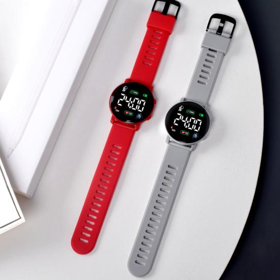 Детские светодиодные цифровые часы с автоматической датой, неделей, водонепроницаемые, с календарем, спортивные наручные часы для мальчиков