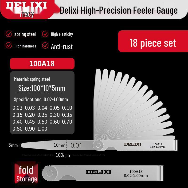 Высокоточный набор щупов из нержавеющей стали - Щуп для измерения толщины клапана и свечи, Бесплатная доставка