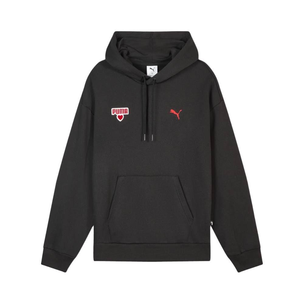 PUMA Sweatshirts Unisex Black Hooded Moderate 695005-01