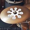 Metal Hi Hat Tambourine Hi Hat Cymbal Set for Drum Handheld Percussion Drum Tambourine for Ensemble Bar