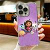 G-Gabbys Dollhouse Cartoon Plating Phone Case For Iphone 16 17 Pro Max Air 16E 14 15 Plus 12 13 Mini Anti-Fall Airabag Cover