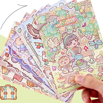 30 листов Кавайный K-pop Декоративная наклейка Книга Маленькая M DIY Материал Скрапбукинг Наклейки Мультяшный ПЭТ Васяная Бумага Журнал