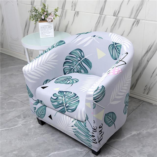 2 шт./компл. чехол для клубного стула, эластичные чехлы на кресла, чехол для стула с принтом, чехол для дивана, спандекс, чехлы для диванов для барной стойки