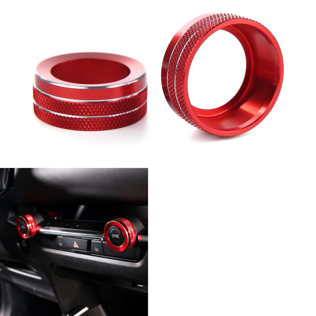 ANFOKAS Mazda 3 6 CX-5 CX-30 CX-50 Accessories Car Center Console AC Knob Cover