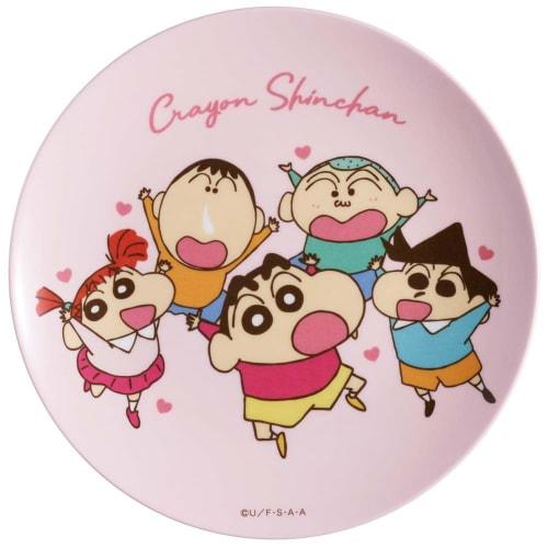 Skater Thin Melamine Plate, 20cm, Stylish Character Breakfast Plate with Crayon Shin-chan Design, MPL20P-A