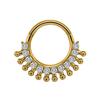 Простое Хрустальное Кольцо в Нос Септум Кликеры Из Нержавеющей Стали Пирсинг Аксессуар для Хряща Уха Хеликса Боди-Пирсинг