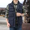 Camping Vest Solid Color Waterproof Casual Chic Turn-down Collar for Trip