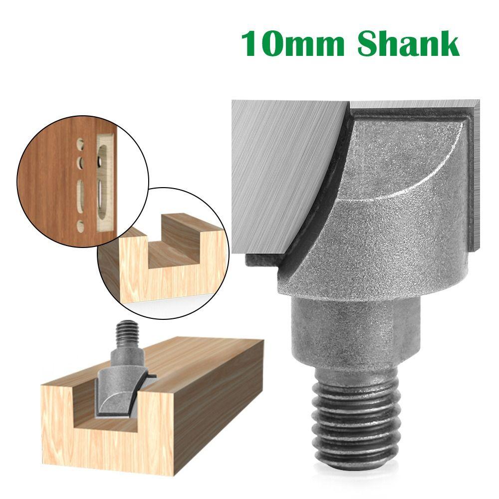 Фреза с хвостовиком 10 мм, резьбовая фреза из углеродистой стали, спиральный нижний нож, резьба по дереву