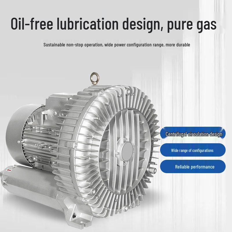 220V High-Pressure Vortex Air Pump for Industrial Use & Fish Pond Aeration