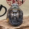 Мужское серебряное регулируемое кольцо Гуань Гун: Модный Оригинальный Дизайн