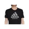 adidas Runit Футболка с круглым вырезом, удобная спортивная футболка с коротким рукавом, мужские топы, черная EC7494