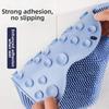 Extra-Large Back Scrubber Soft Bristles Exfoliating Foot Brush Foot Massage Pad  Silicone