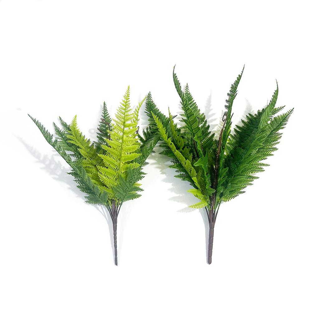 Artificial Plant Feel Soft Glue Giant Fern Leaves Persian Fern Plant Wall Fake Flower Green Plant Decoration