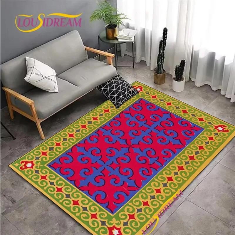 Vintage Floral Pattern Carpet for Living Room Bedroom Coffee Rug Kitchen Table Door Kids Unslip Floor Mat Birthday Gift