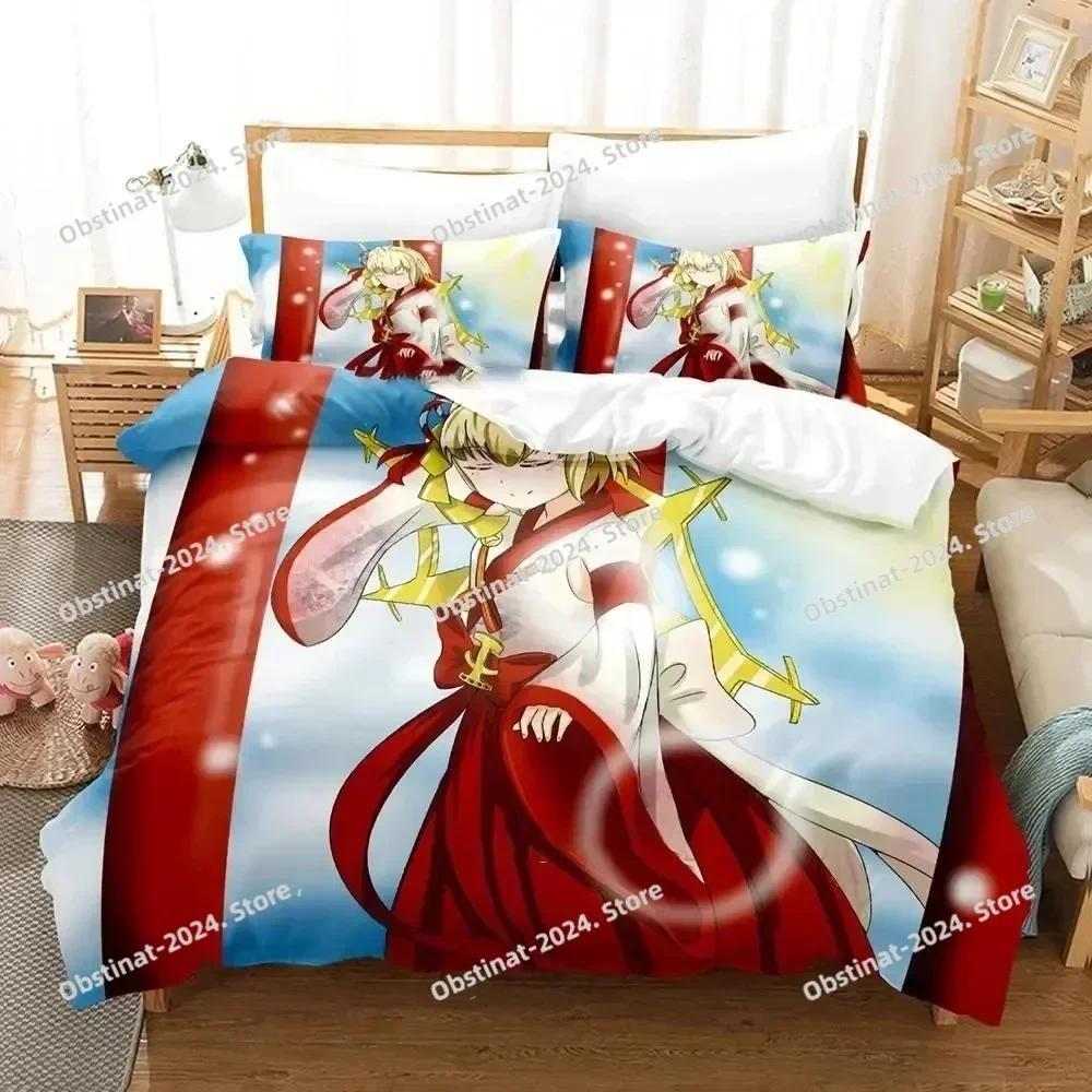 Аниме Shoujo Kageki Revue Starlight Комплект постельного белья С принтом Одеяло Пододеяльник Наволочка 3 предмета Детский и взрослый размер