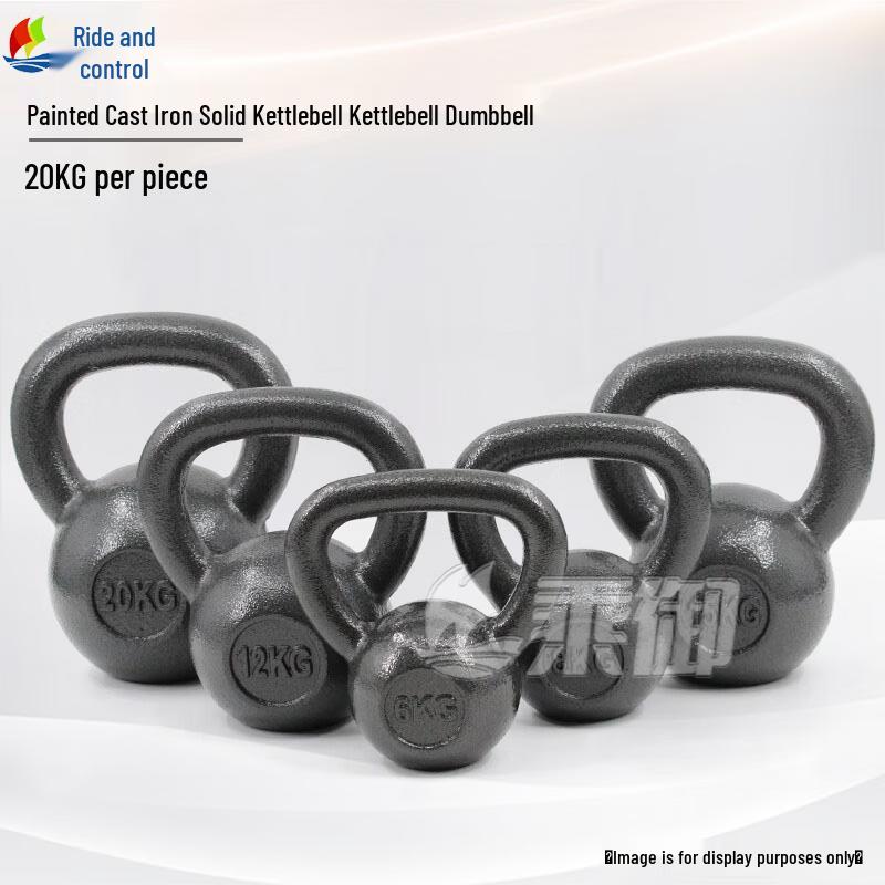 Chengyu Painted Cast Iron Kettlebell