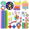 30 шт./компл. Набор сенсорных игрушек Push Bubble для детей с особыми потребностями, для снятия стресса, силиконовая декомпрессия