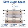Non Slip Tips Multi Layer Hanger Metal Skirt Hanger New Trouser Hanger  Closet Organization