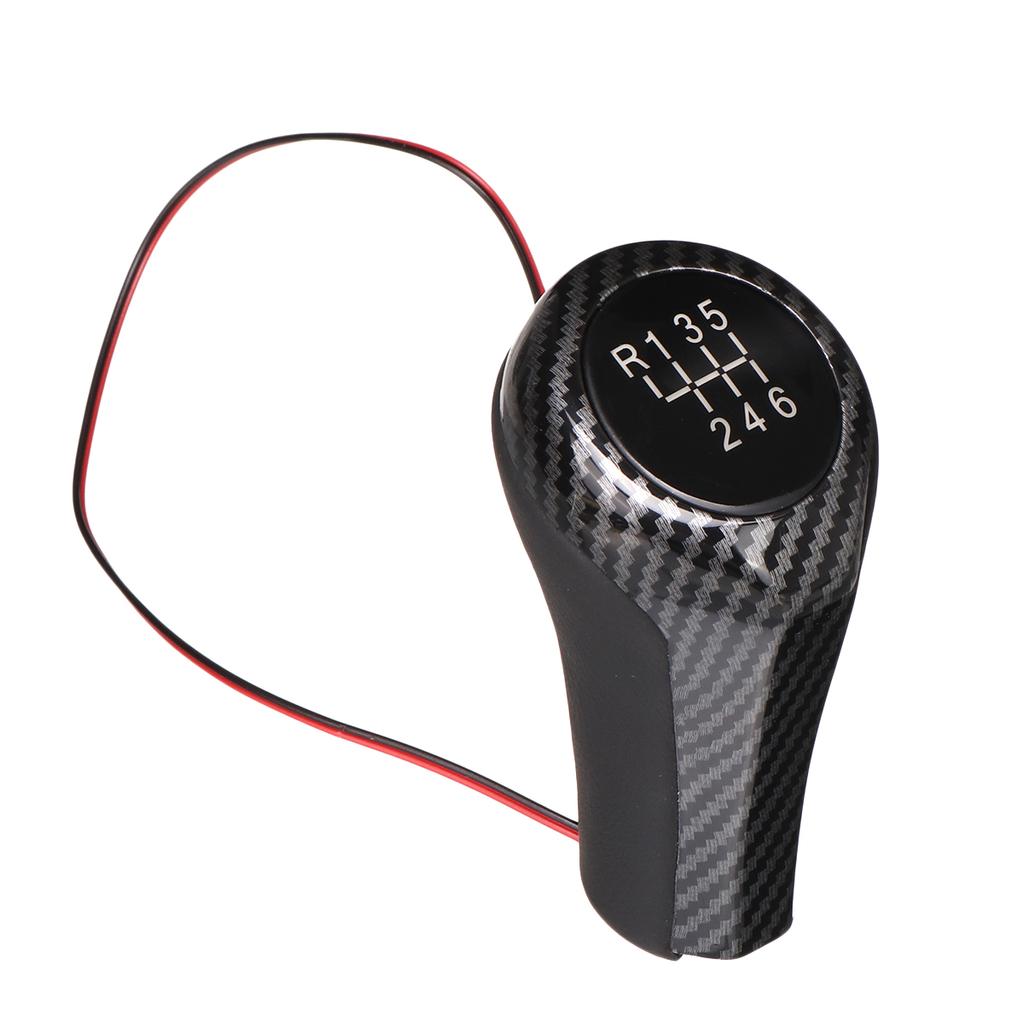 5/6 скоростная светодиодная ручка переключения передач из углеродного волокна со светодиодной подсветкой, ABS рычаг переключения передач, ручка для BMW E46 E90 E91 E92 X1 X3 X5