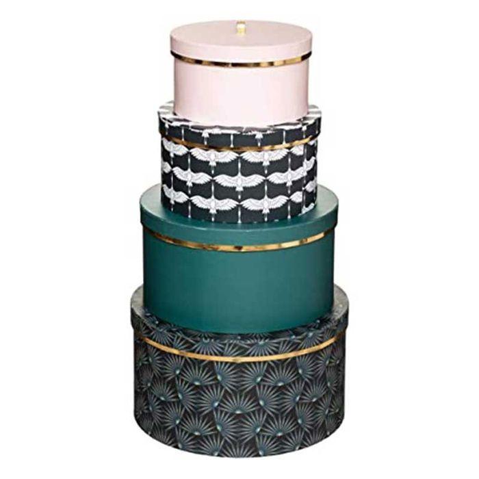 Boîte cylindrique en carton avec couvercle - 15 x Ø 28,5 cm