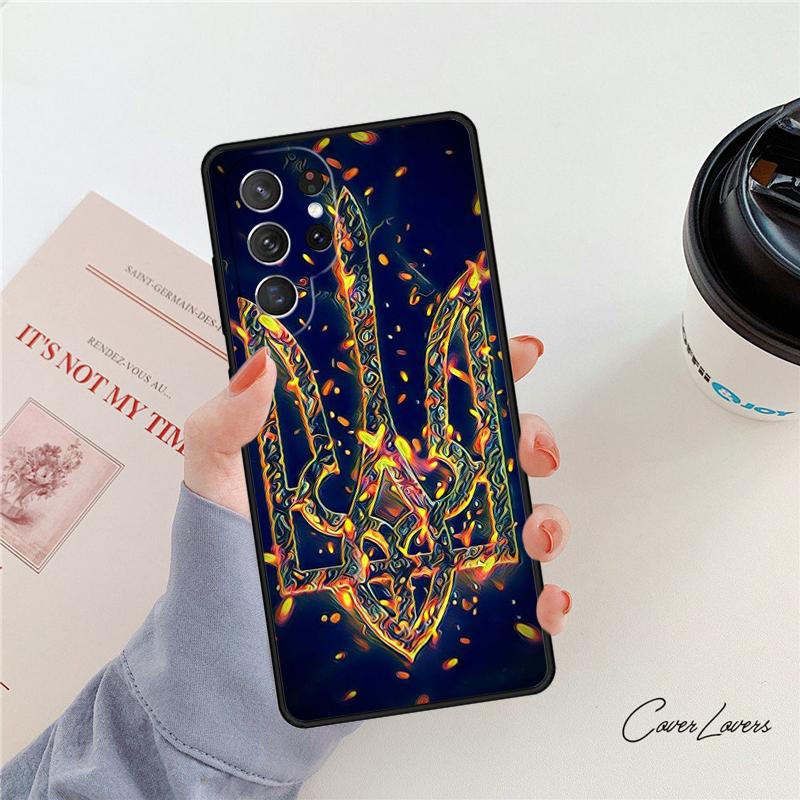 Чехол для телефона с изображением флага Украины Для Samsung Galaxy S24 S25 S23 S22 Ultra Note 10 20 Plus S20 S21 FE