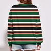 Women's Casual Striped Pullover Long Sleeve Shirt Oversized Sweatshirt