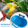 1 шт., ванна для птиц, длина 22 см, форма ванны для кормления, вода, многофункциональная коробка для ванны, принадлежности для птиц, раковина для попугая, маленькая посуда для домашних животных