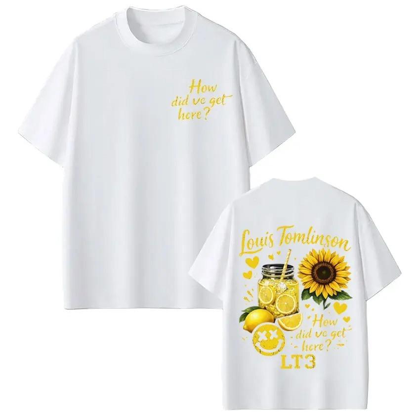 Cotton Vintage Loose Tshirs Singer Louis Tomlinson How Did I Get Here Tour 2026 Print TShirt Unisex Women Fashion Clothing Tshirt