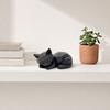 Статуэтка спящего кота, милая фигурка кота для стола, книжной полки, современный геометрический декор, 3D-печать, подарок для любителей кошек