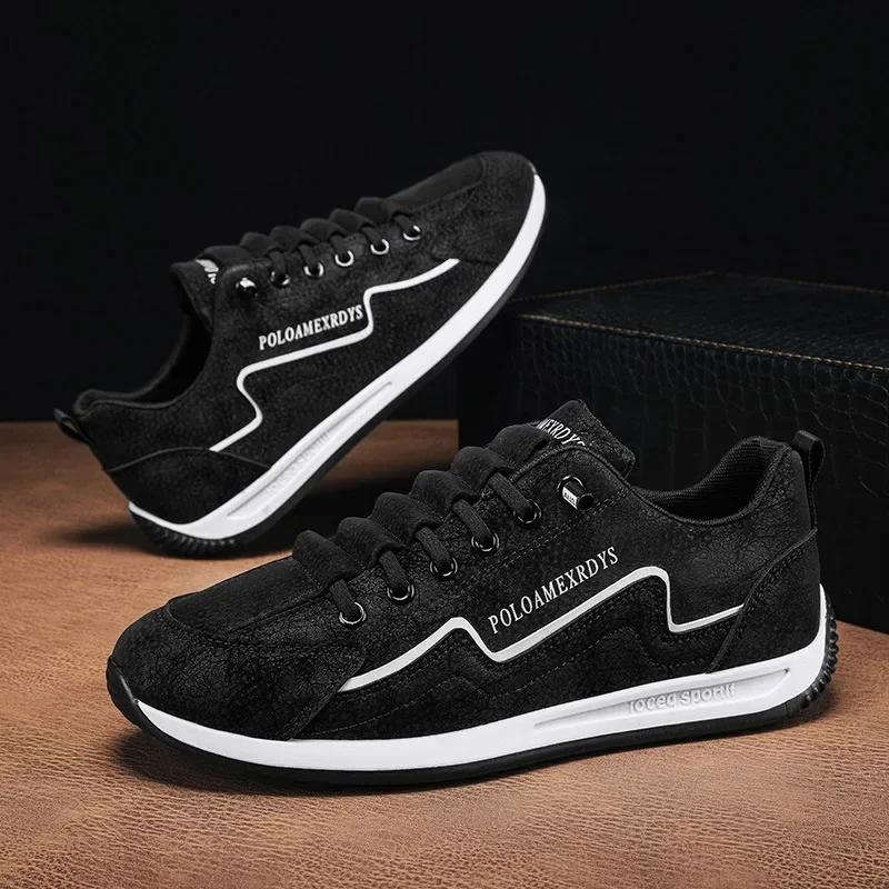 Мужские повседневные кроссовки спортивная обувь для мужчин весна осень на шнуровке мужская уличная спортивная обувь для бега ретро вулканизированная обувь