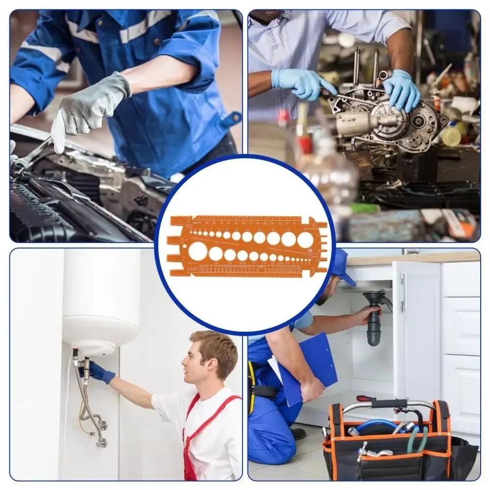 Метрическая Калибровка Гаек Имперский Стандарт Портативная Линейка для Измерения Размера Винтов Калибр для Наружной и Внутренней Резьбы Калибры Резьбы Болтов Дюйм Метрическая Резьба