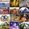 Colorful Animals DIY Painting By Numbers Hand Painted Oil Painting For Wall Art Picture Home Decoration 40x50CM Frameless