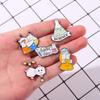 Cute Cartoon Brooch Backing Paint Badge Creative Accessories