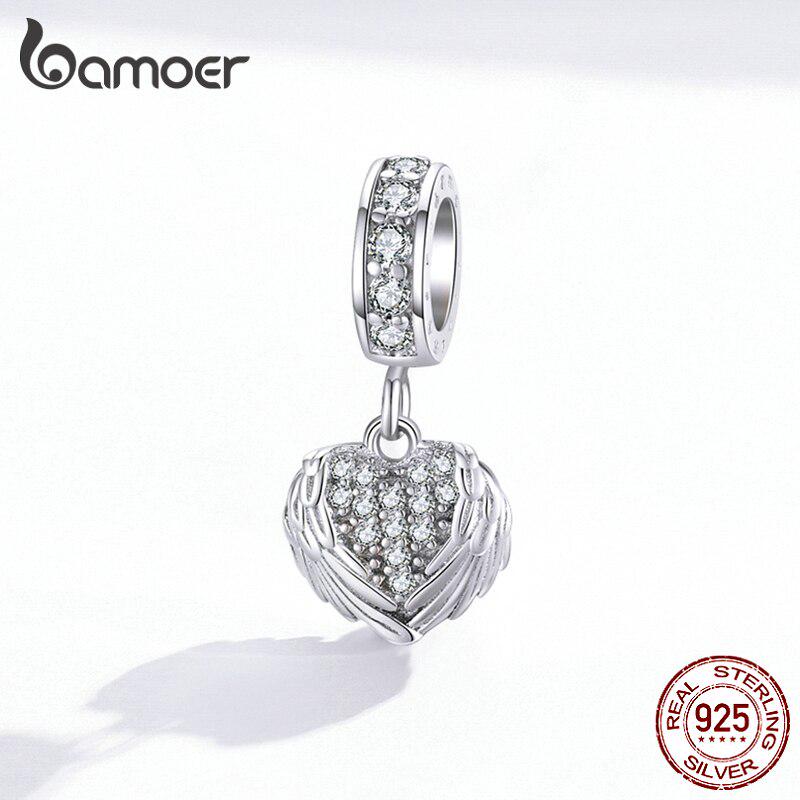 BAMOER оригинальный дизайн стерлингового серебра 925 пробы милые животные подвески подходят браслет модные украшения
