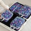 4PCS Large Capacity Foldable Packing Cubes Set Washable Expandable Compression Storage Bags for Luggage Organized Travel