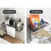 Органайзер для кухонных аксессуаров, держатель для кухонной раковины, органайзер для аксессуаров для ванной комнаты, металлическая полка без перфорации, полка с высокой несущей способностью