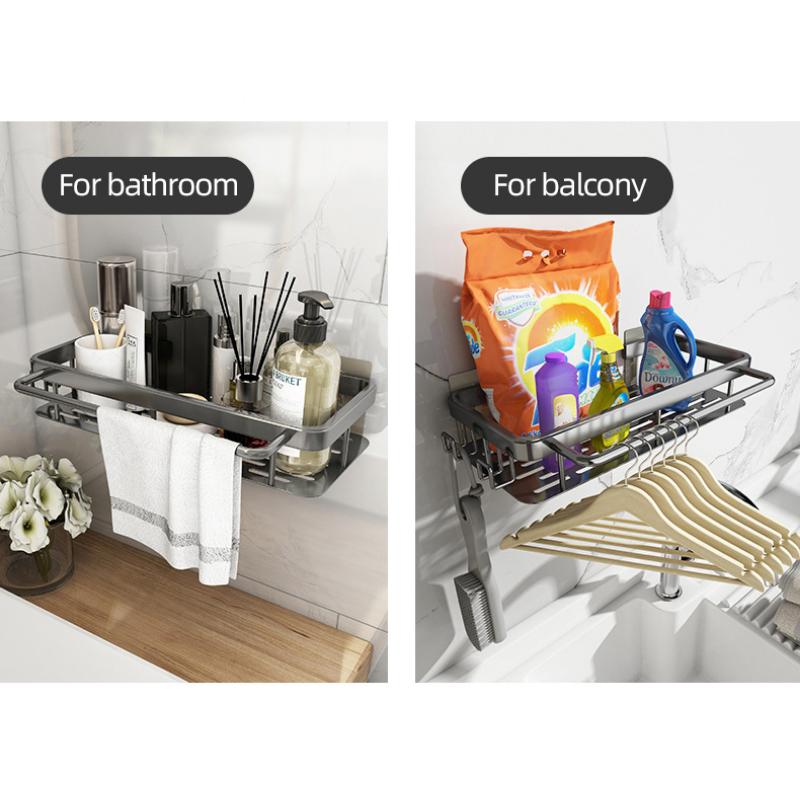Органайзер для кухонных аксессуаров, держатель для кухонной раковины, органайзер для аксессуаров для ванной комнаты, металлическая полка без перфорации, полка с высокой несущей способностью