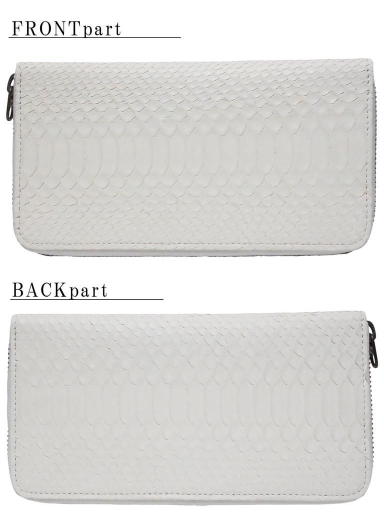 Белый Сделано в Японии Diamond Python Кожаный кошелек Длинный кошелек Настоящая змеиная кожа Змеиная кожа Длинный кошелек Настоящая кожа Круглая молния
