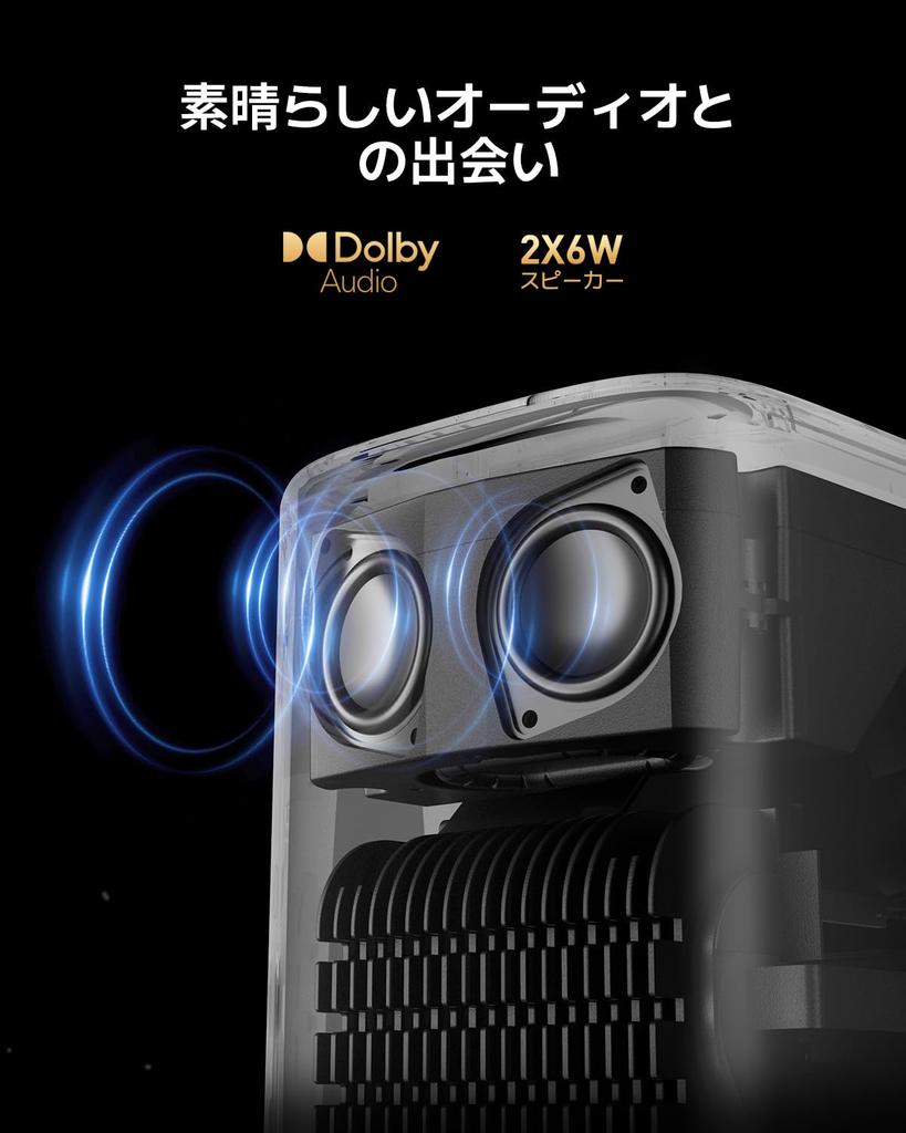 Проектор Dangbei N2 с разрешением 1080p Full HD, яркостью 400 ISO, официальной лицензией Netflix, динамиком Dolby Audio мощностью 2X6 Вт, функцией автоматического обхода препятствий