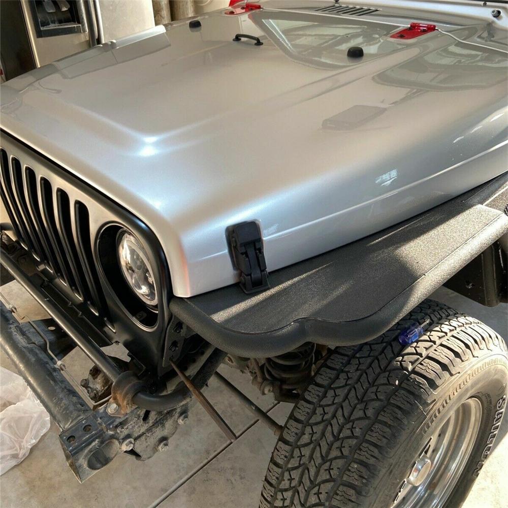 Для Jeep Wrangler TJ 1997-2006 Передний Замок Капота Защелка и Комплект Кронштейнов 55176636AD