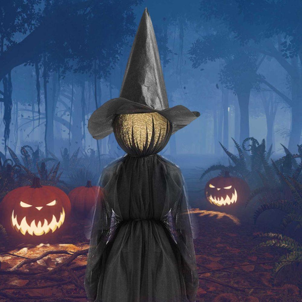 Sensor Party Decor Outdoor Halloween Decorations Screaming Witches Halloween Prop Light-Up Witches