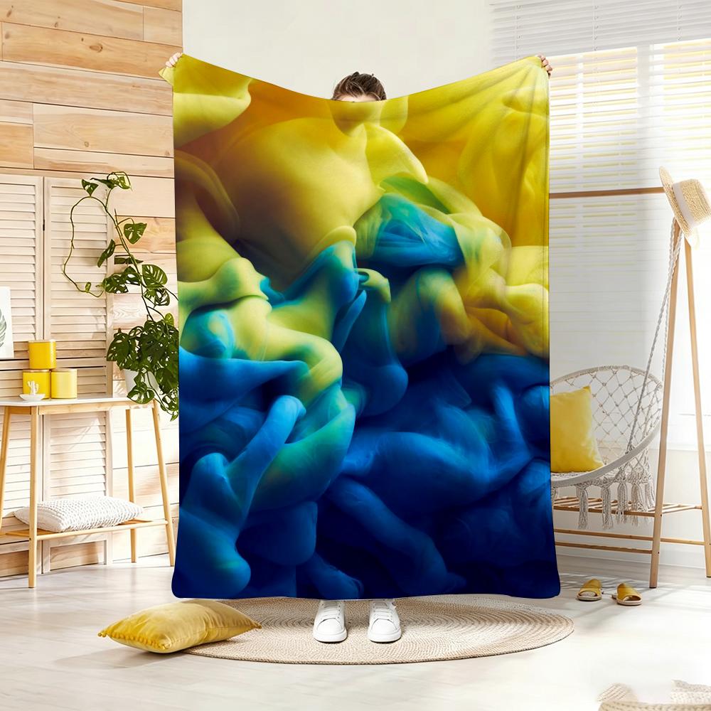SAU SWE CAN Global Football Energy Throw Lightweight 240g Flannel Blanket Soft Skin-friendly for Summer Cooling