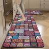 Flannel New Style Floor Mat Bohemian Kitchen Bathroom Water Absorbent Stain-Resistant Laundry Room Rug Home Decoration