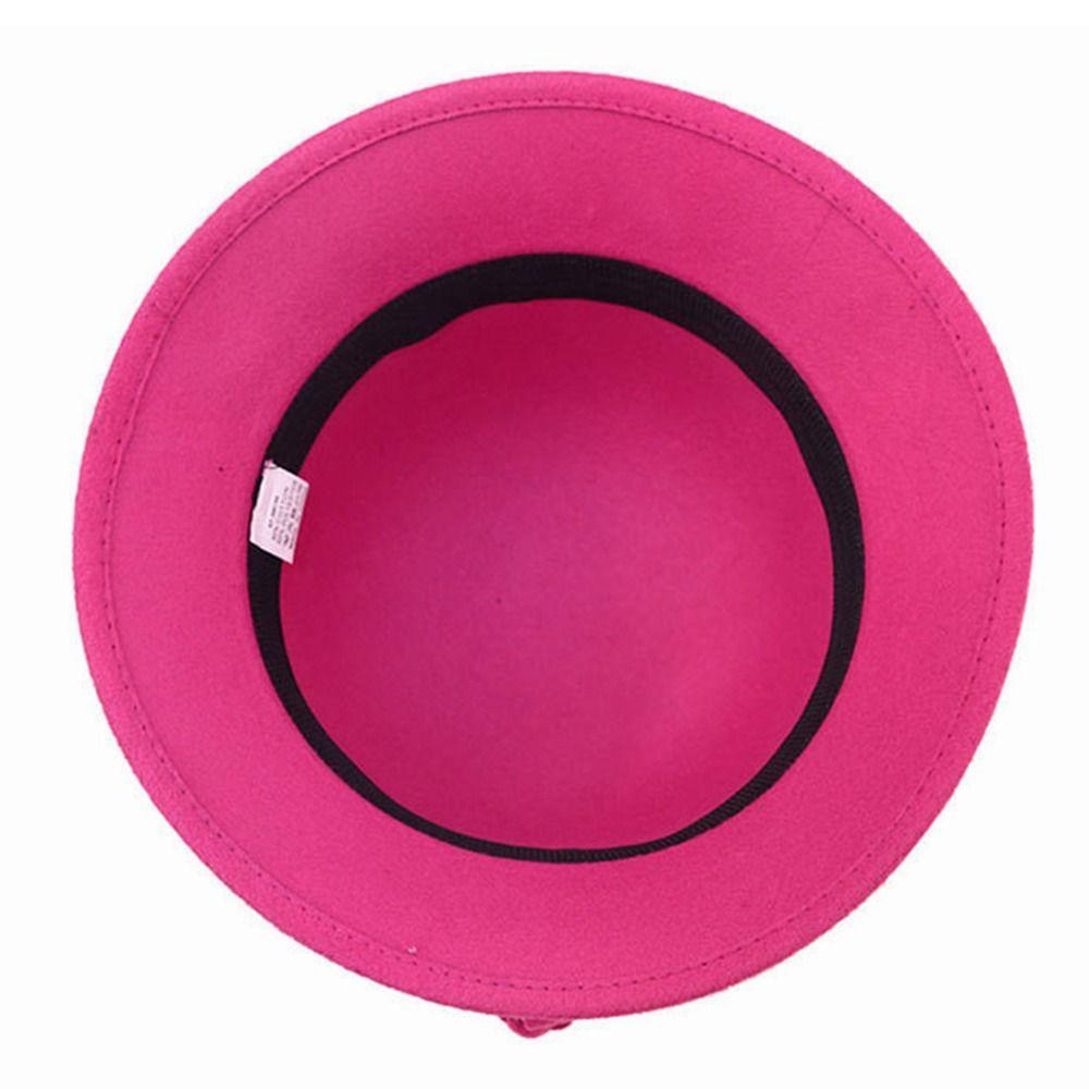 Винтажная повседневная шляпа-тазик, шляпа-купол, шерстяная фетровая шляпа-котелок, фетровая кепка, кепка-ведро с цветком