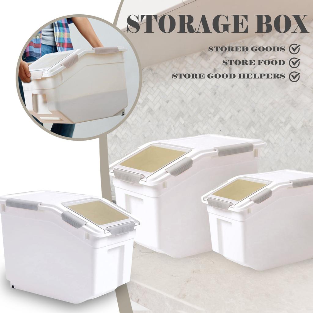 Герметичный контейнер для хранения корма для домашних животных с колесом и крышкой, пластиковый корм для домашних животных, 22 фунта для корма для собак, корм для кошек, семена птиц