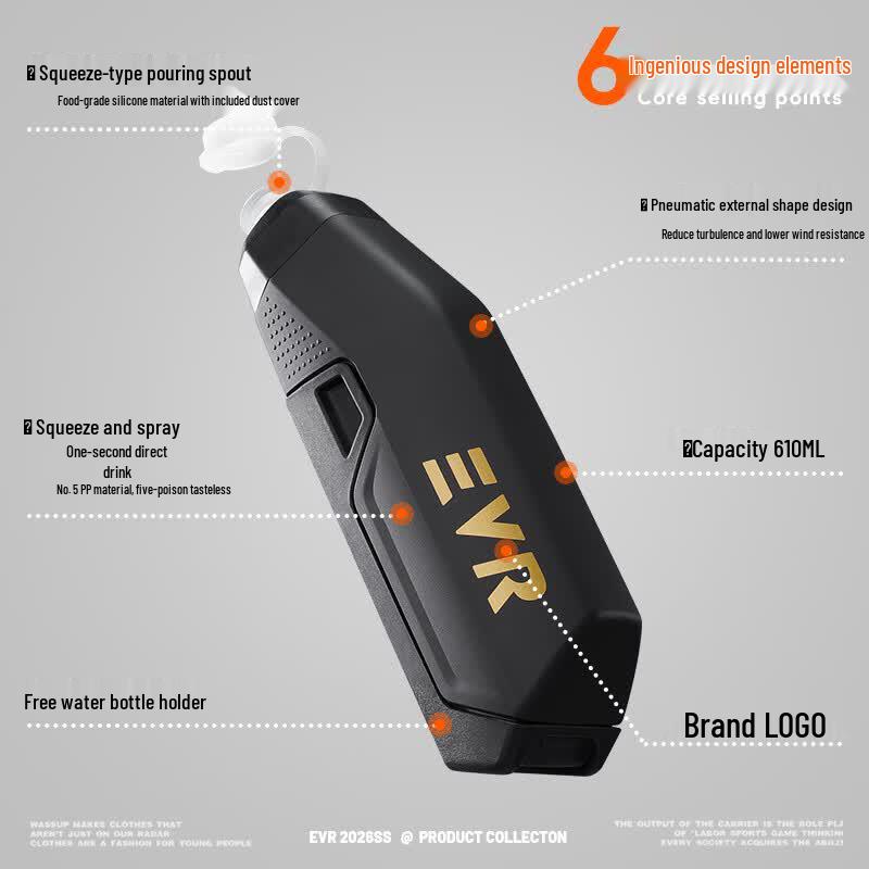 EVR Aero Cycling Water Bottle with Cage