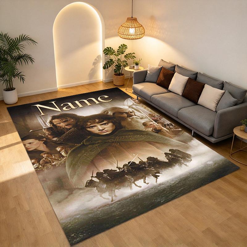 Custom Middleearth Area Rug Living Room Nonslip Soft Carpet For Bedroom Game Playroom Sofa Office Home Decor Doormat Christmas Gift C10318